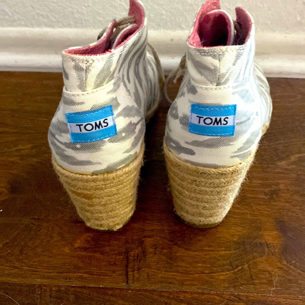 Toms booties. Worn once.